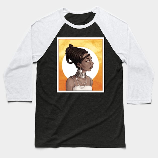 Nina Simone Baseball T-Shirt by AdrianaOrellana